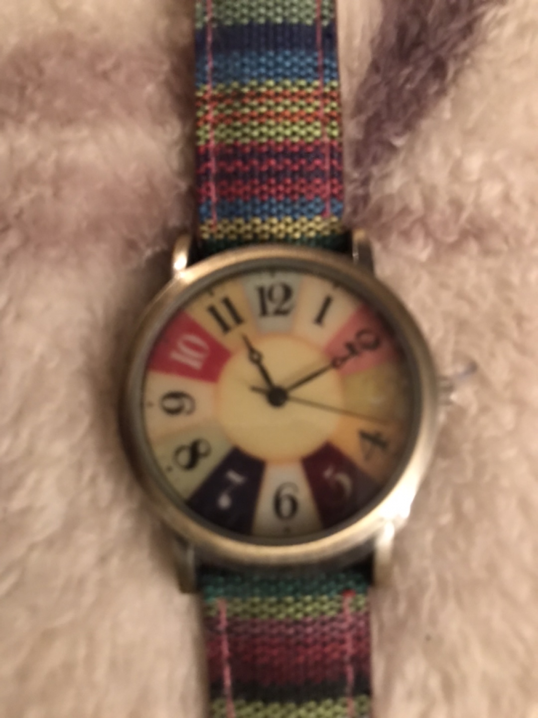 Colourful Fabric Strap Watch - photo 2