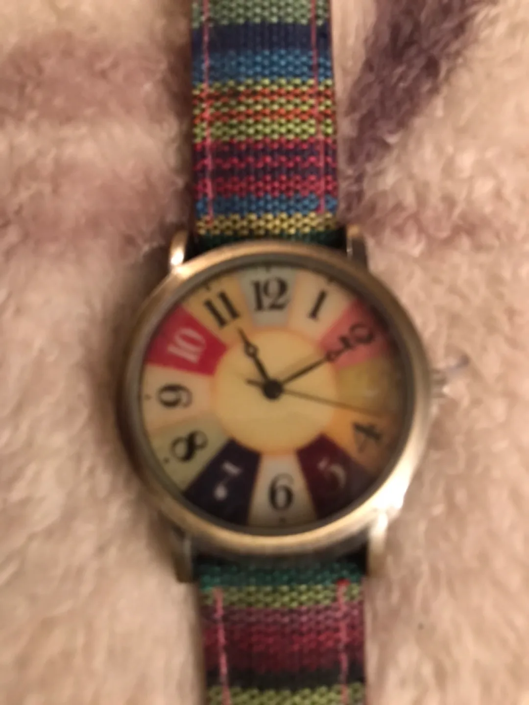Colourful Fabric Strap Watch - photo 2