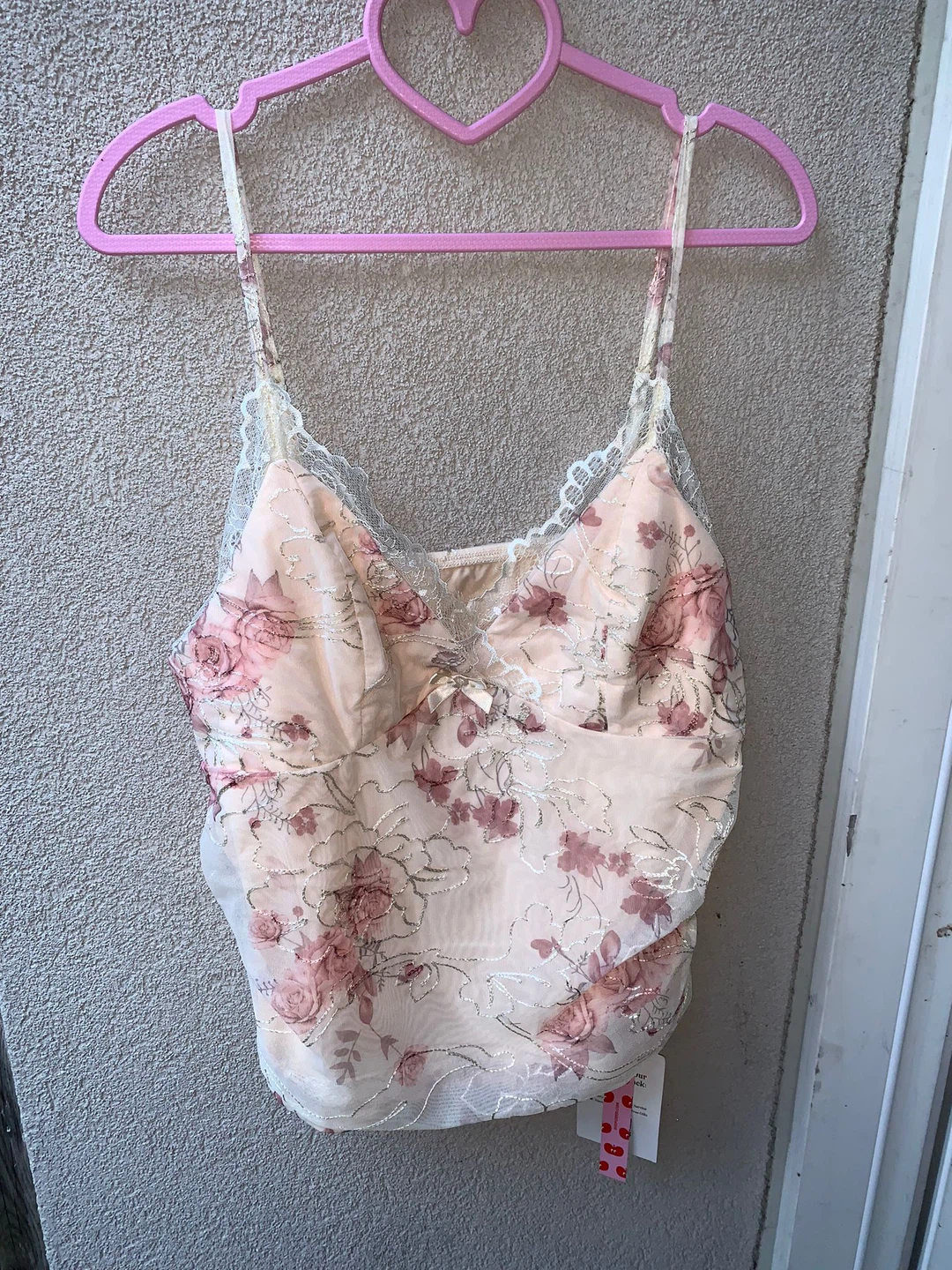 Y2K Floral Lace Cami (Retails for $33) - photo 2