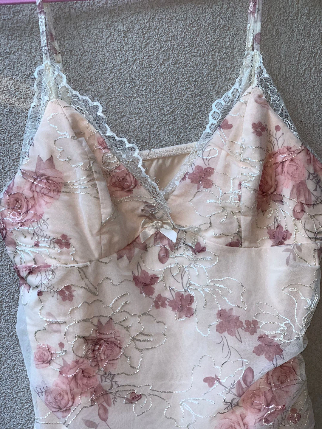 Y2K Floral Lace Cami (Retails for $33) - photo 3