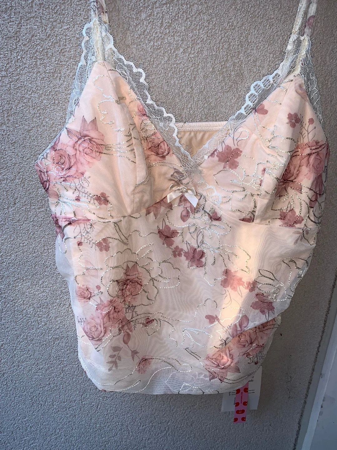 Y2K Floral Lace Cami (Retails for $33) - photo 4