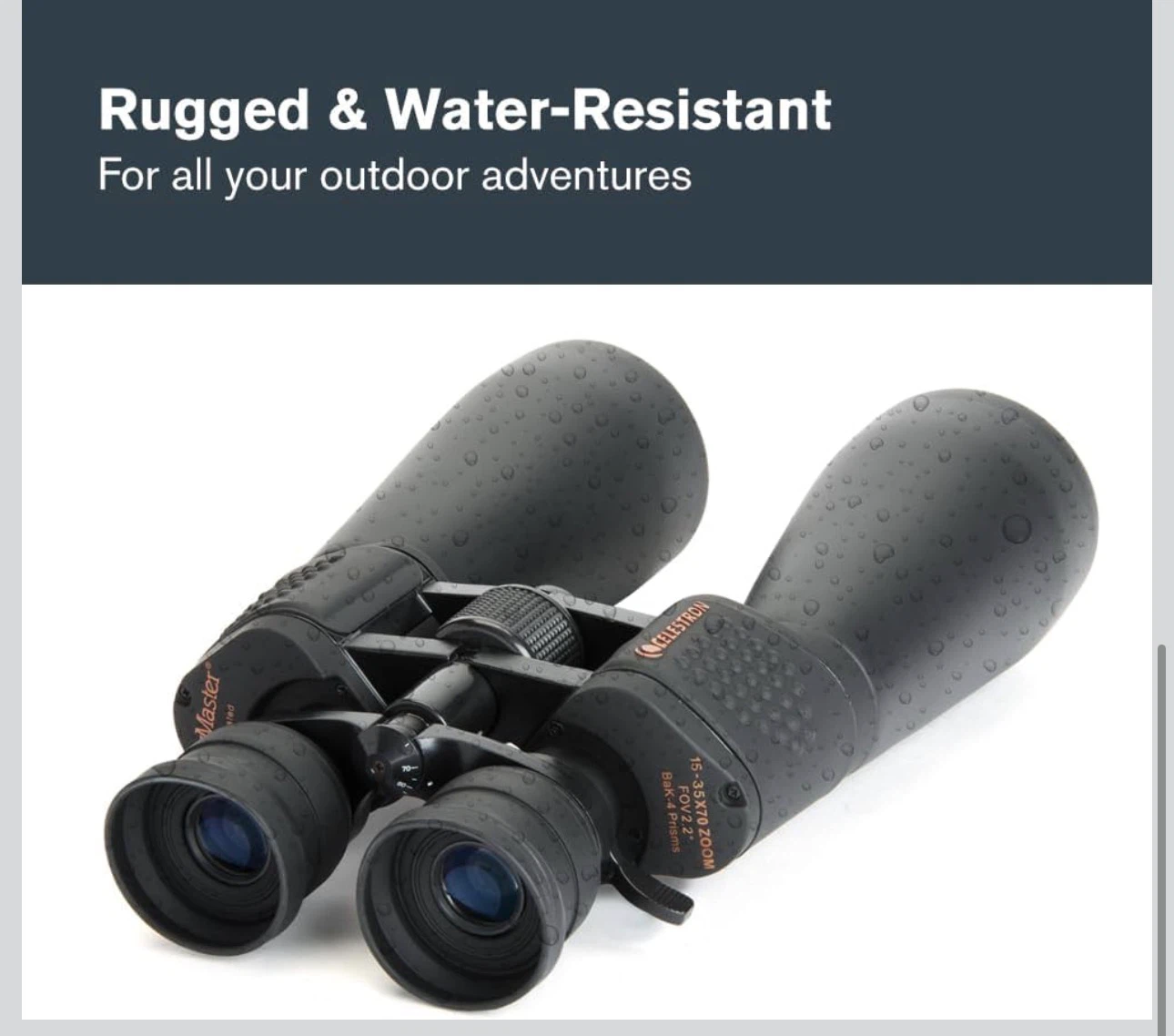 Celestron 15-35x Zoom Binoculars - photo 5