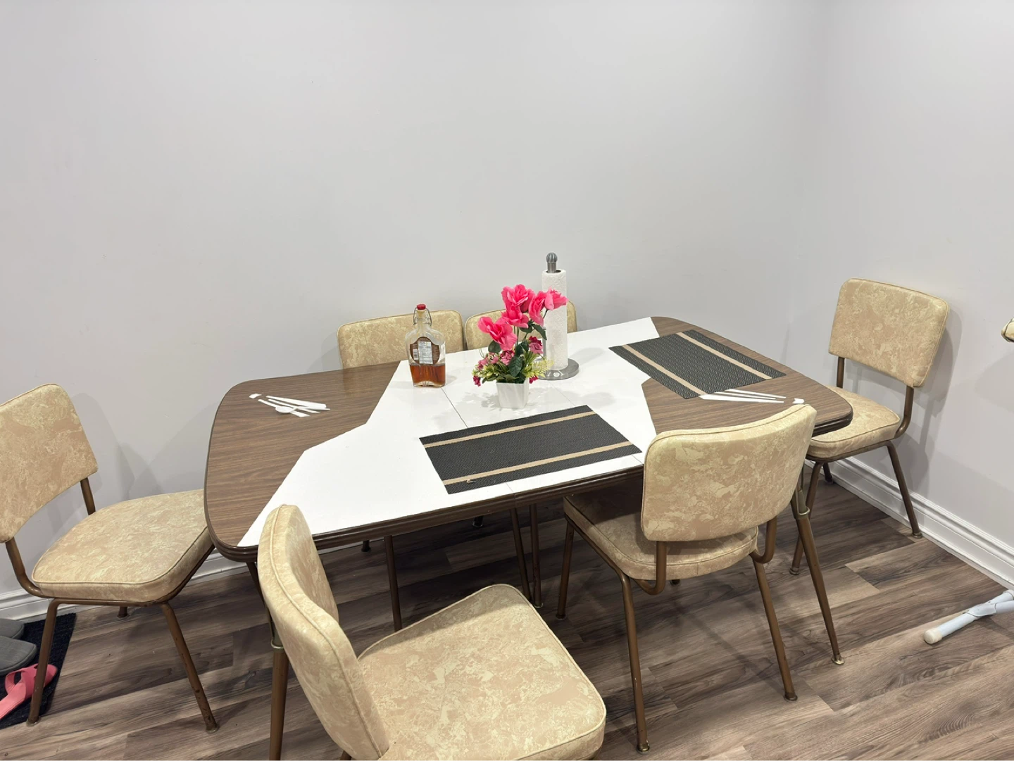 Retro Dining Table and 6 Chairs Set - photo 2