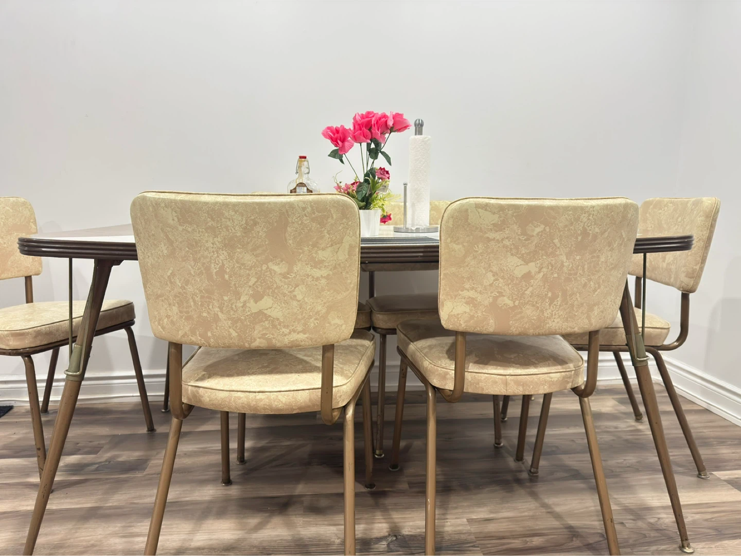 Retro Dining Table and 6 Chairs Set - photo 4