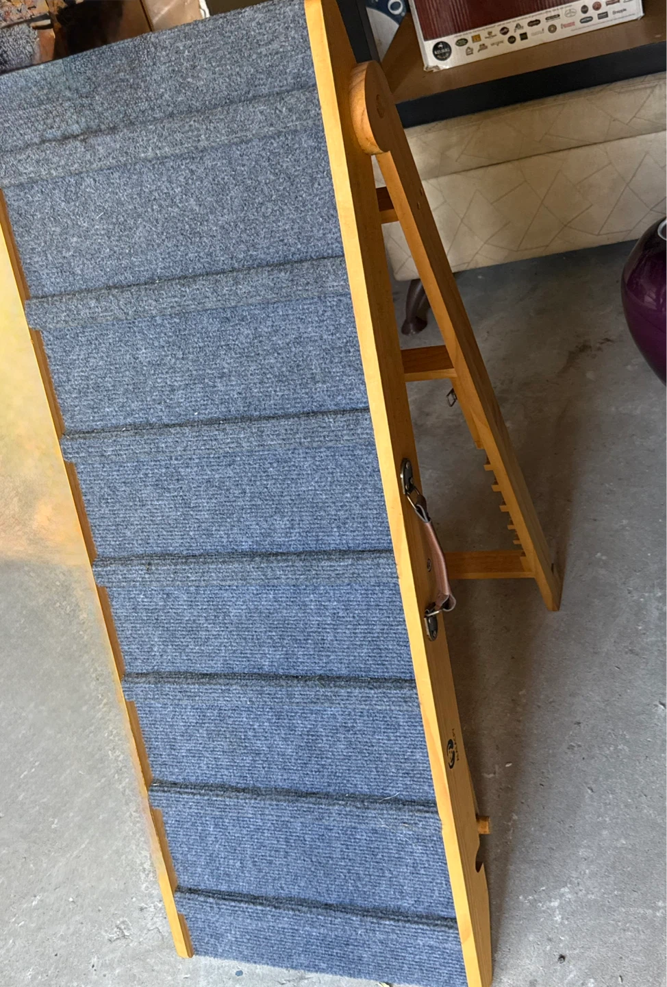Adjustable Wooden Dog & Pet Ramp - Foldable with Handle - photo 5
