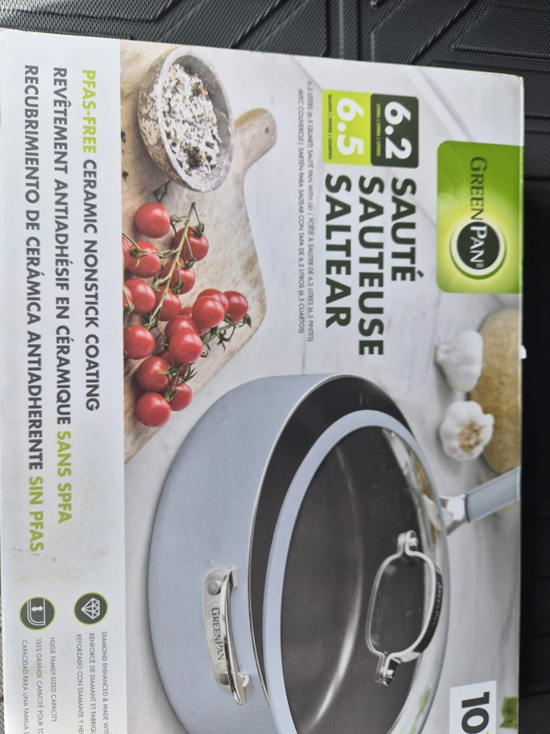 GreenPan 6.2 Qt Sauté Pan with Lid - photo 2