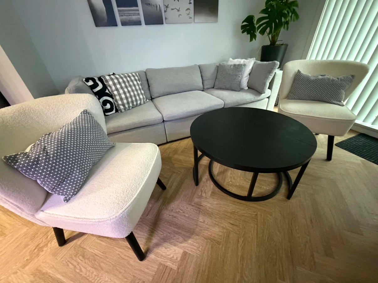 Black Dining Table, Sofa and accent chairs - photo 5