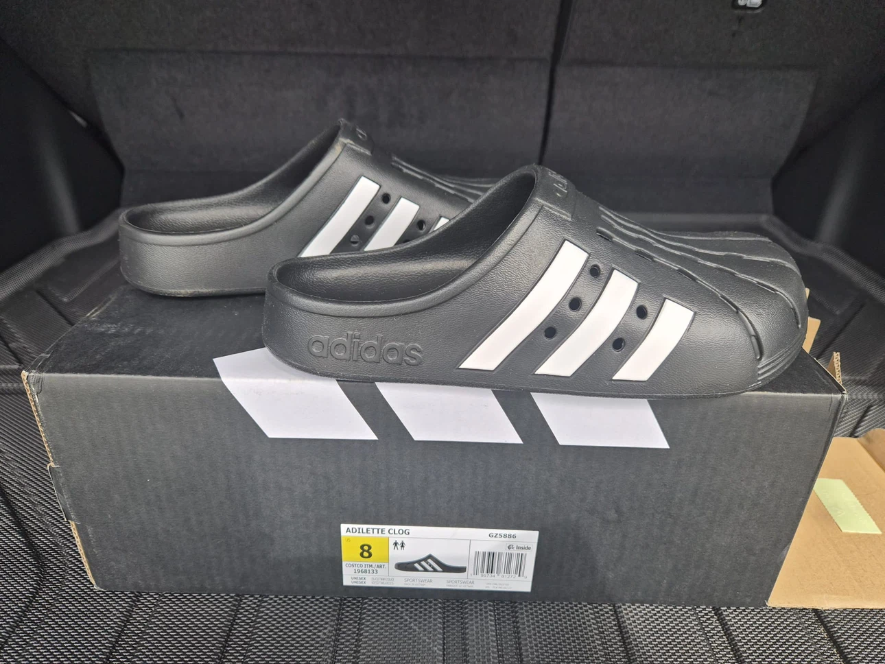 Adidas Adilette Unisex Clog Black Size 8 - photo 2