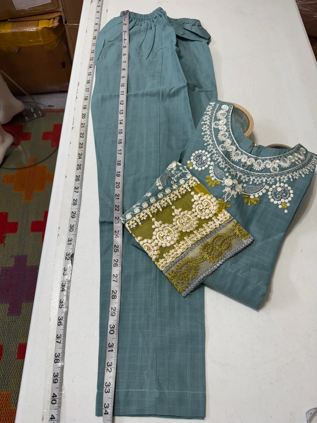 Pakistani 11/12 year girl 3pc dress - photo 4