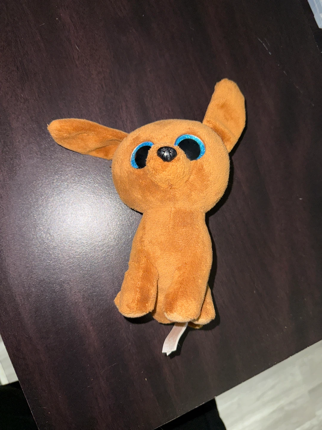 Orange Plush Dog Toy