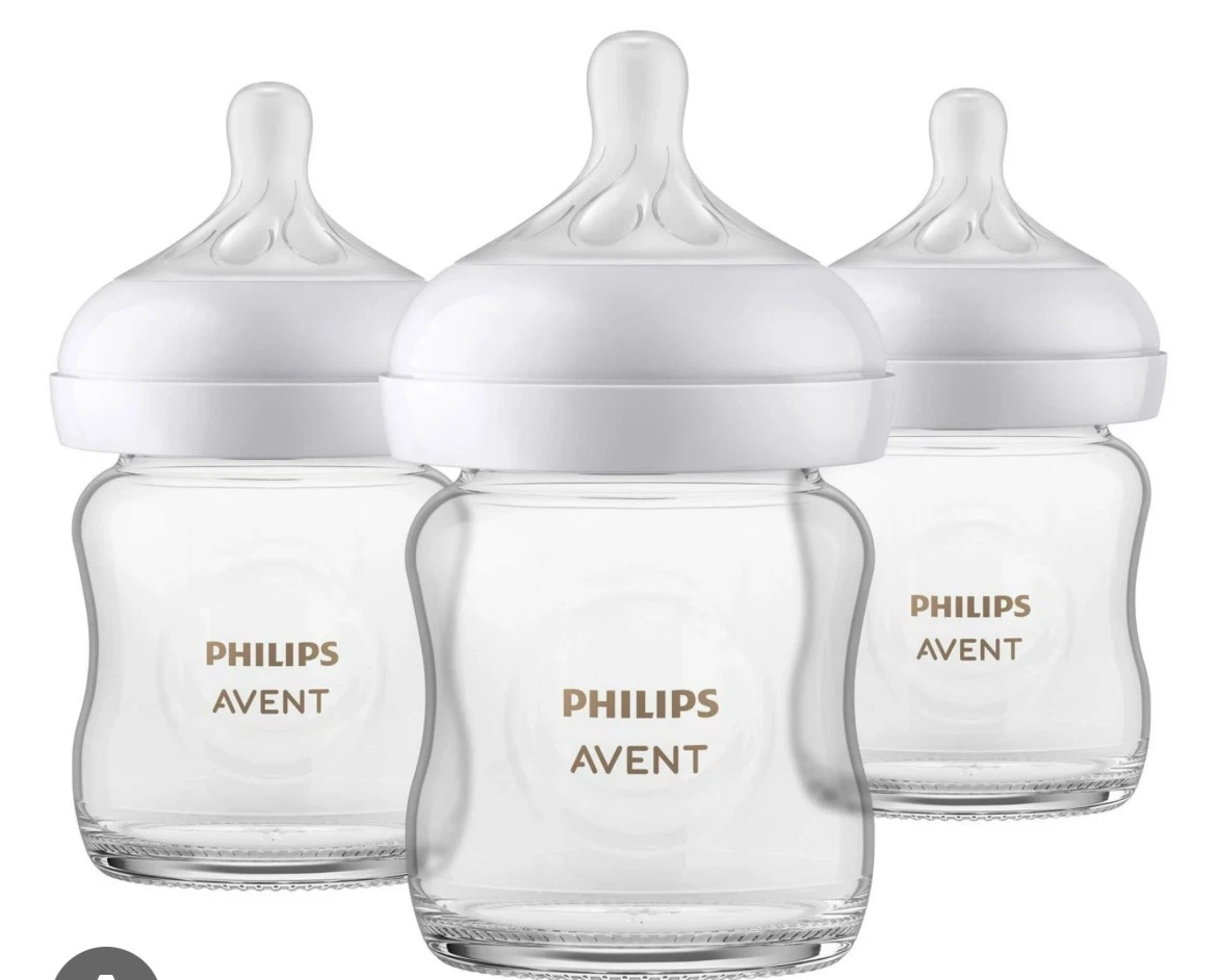5 Philips Avent Glass Baby Bottles