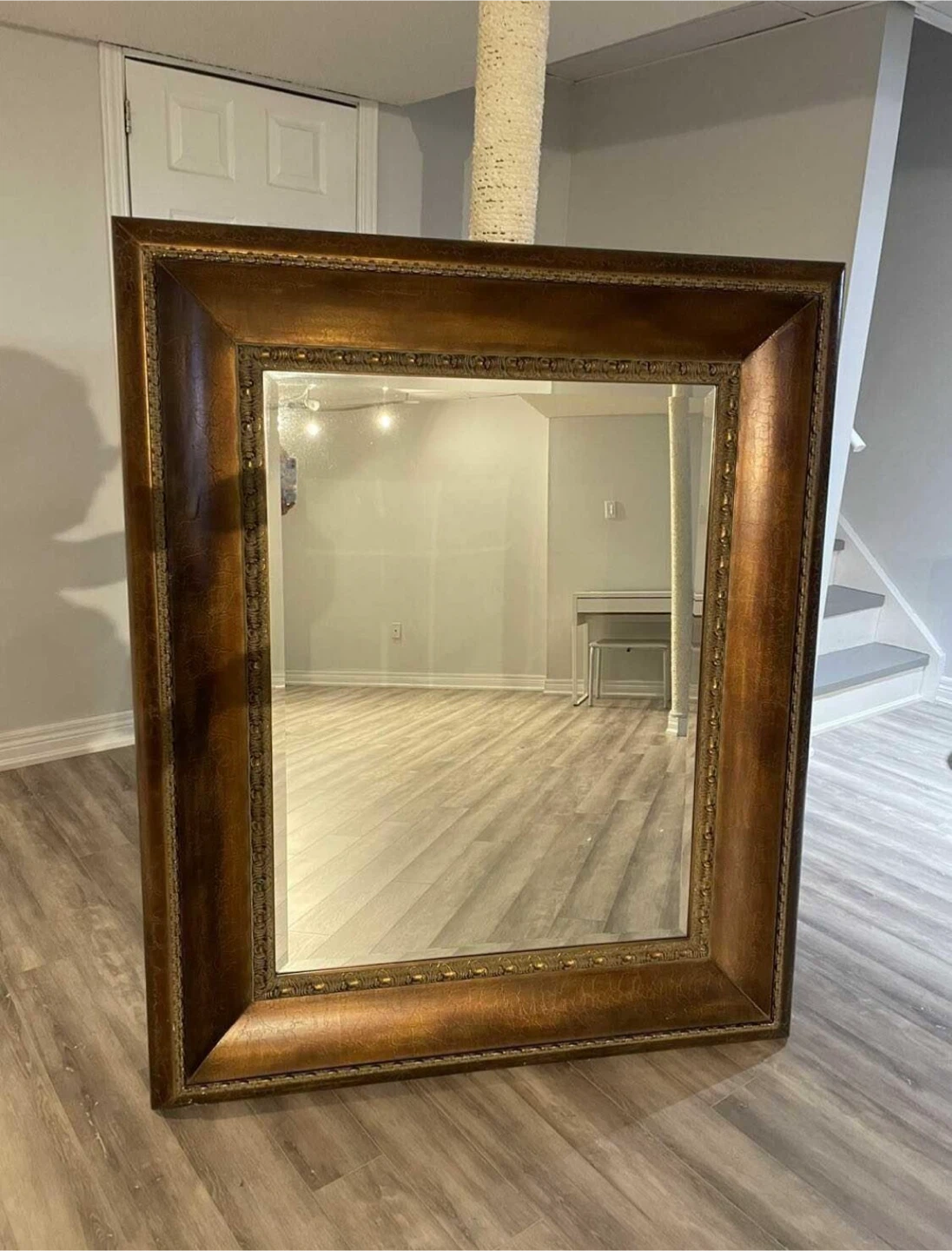 Large Ornate Gold Framed Mirror