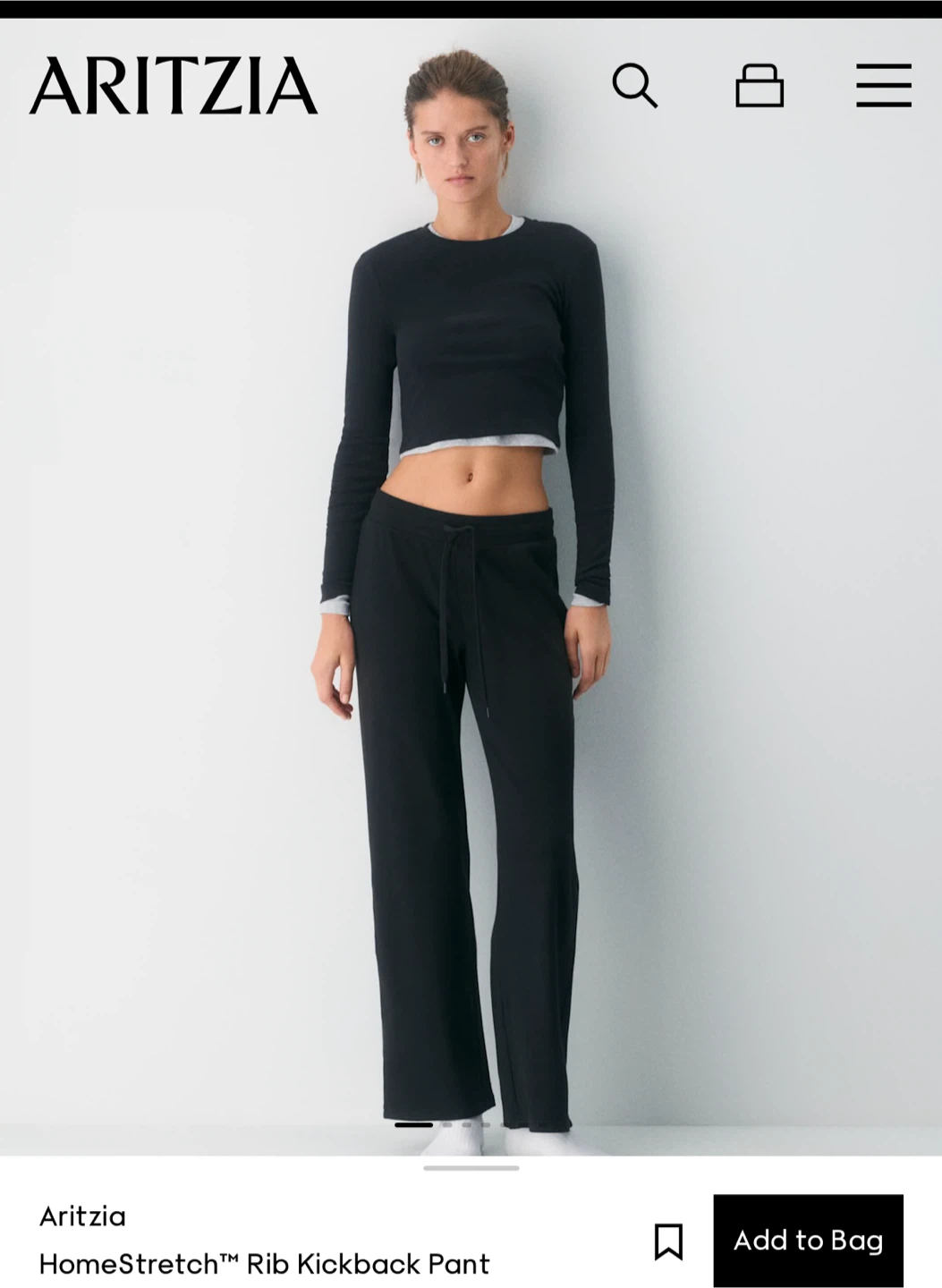 Aritzia HomeStretch Rib Pants