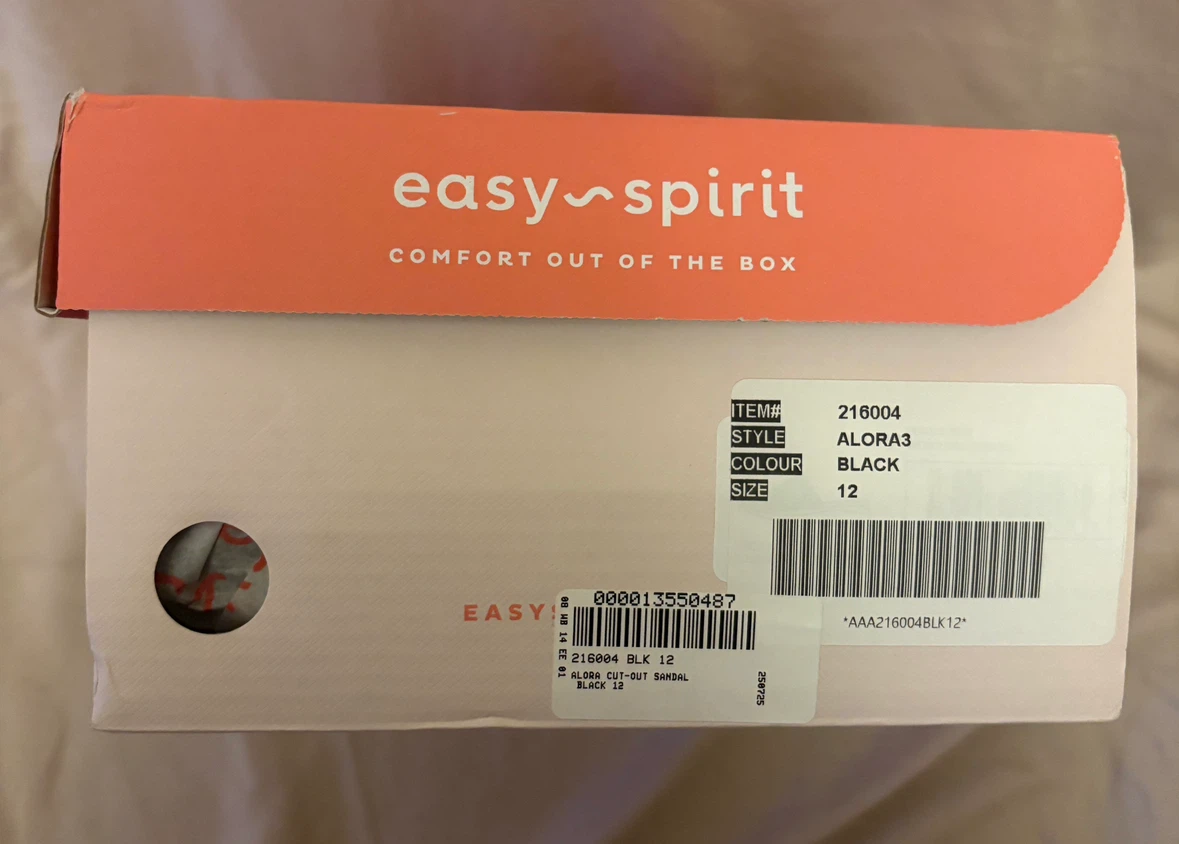 Easy Spirit Black Alora Embellished Comfort Sandals Size 12 - photo 3