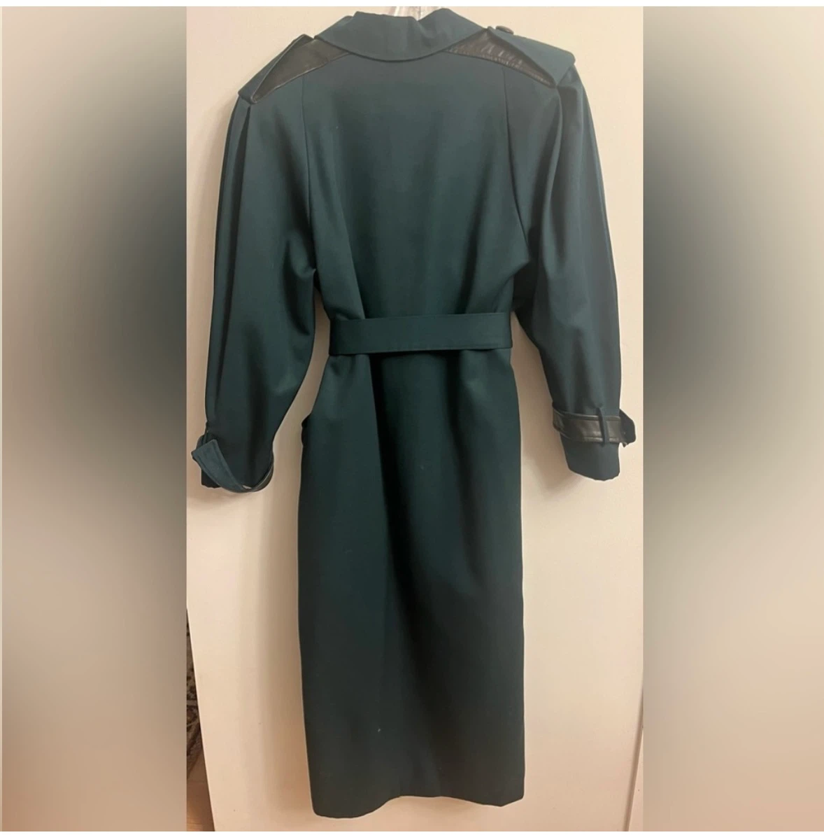 IRVING POSLUNS Pure Virgin Wool Trench Coat - photo 2