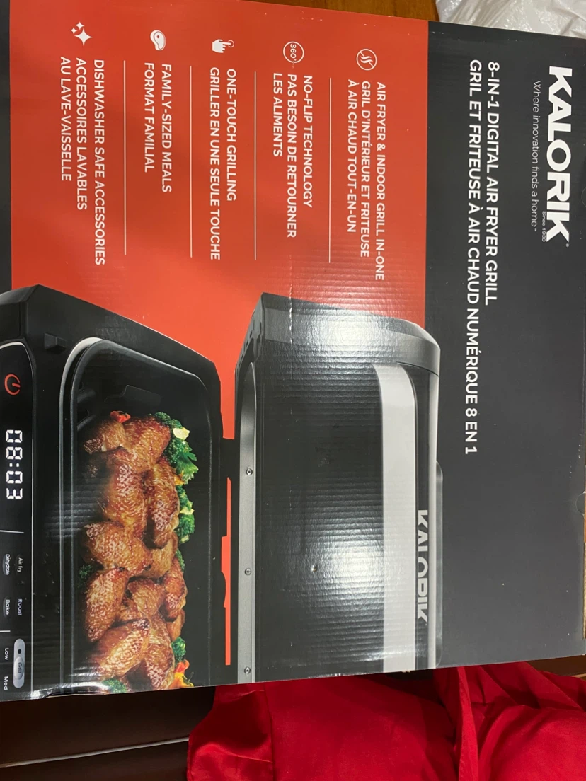 Kalorik 8-in-1 Digital Air Fryer Grill Brand New - photo 3