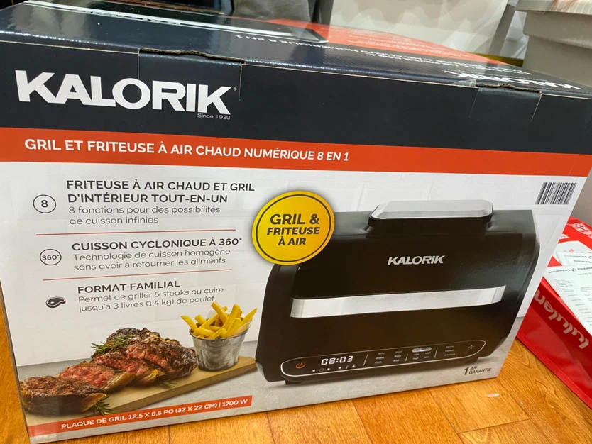 Kalorik 8-in-1 Digital Air Fryer Grill Brand New