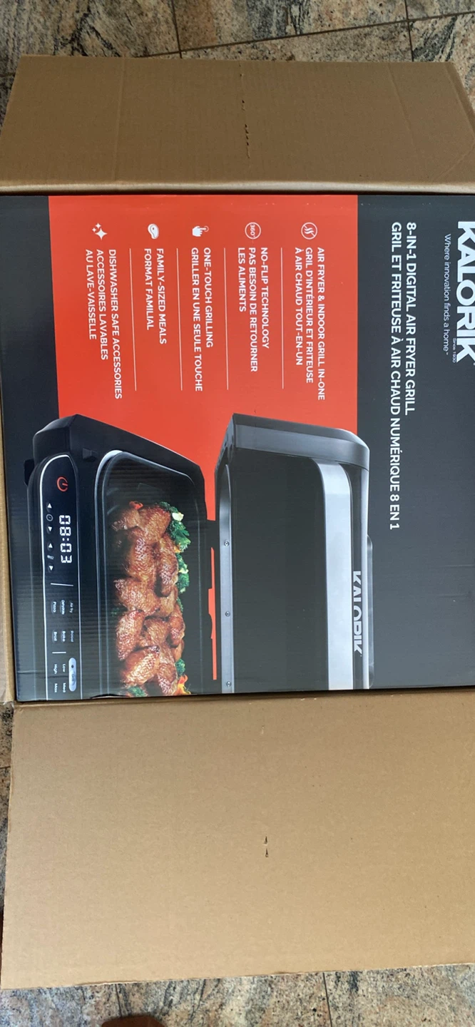 Kalorik 8-in-1 Digital Air Fryer Grill Brand New - photo 5