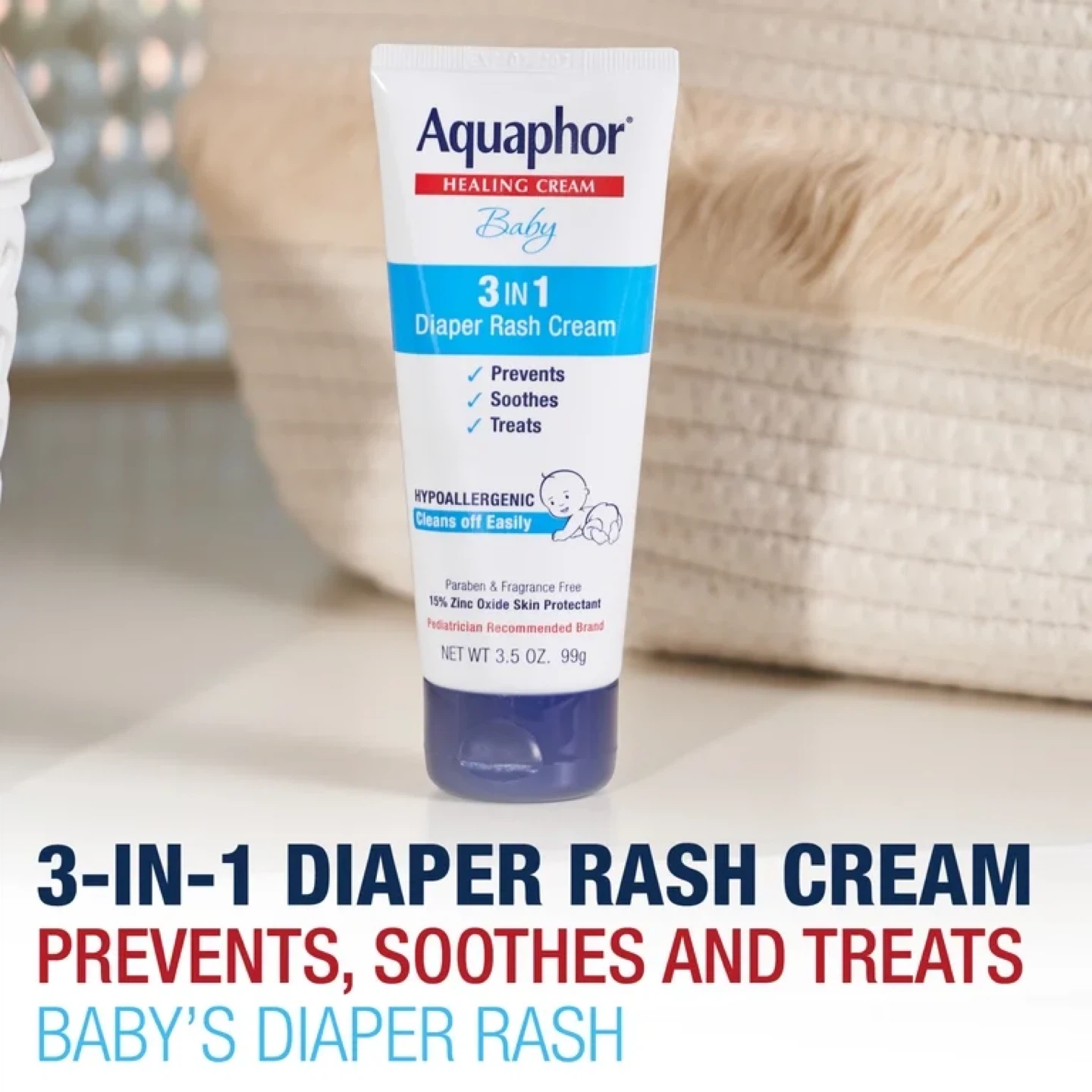 Aquaphor Baby 3-in-1 Diaper Rash Cream - photo 3