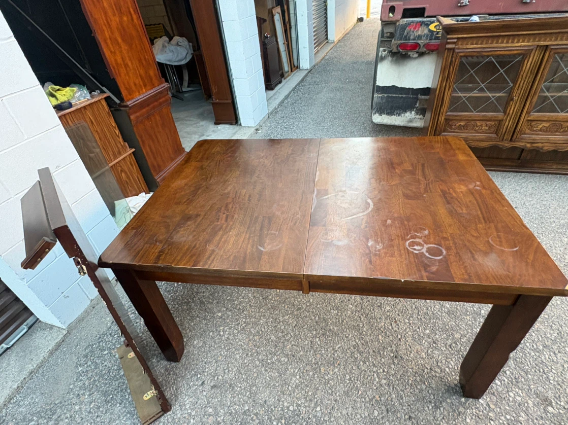 Free delivery used Wooden Dining Table - photo 2