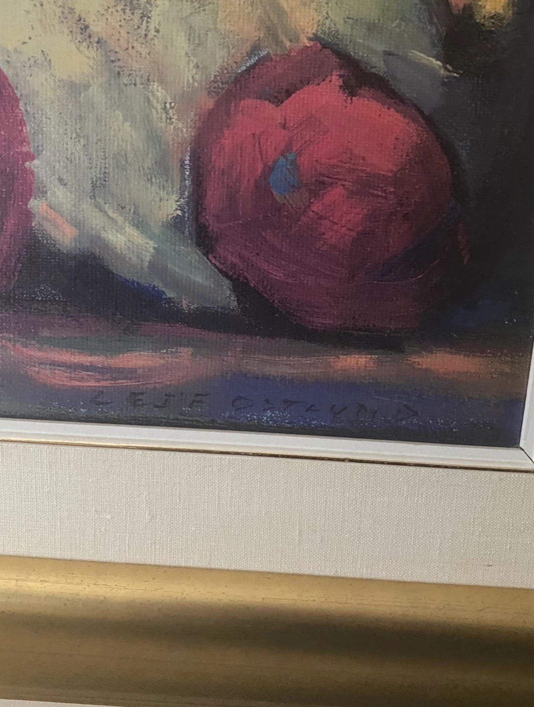 Framed Floral Still Life Leje Ostlund Floral Painting - photo 4