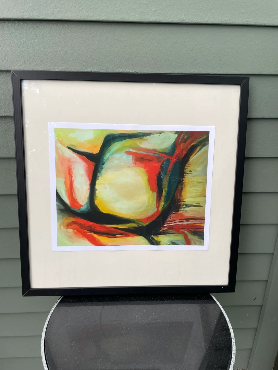 Organic Ember Abstract Expressionist Framed Print - photo 2