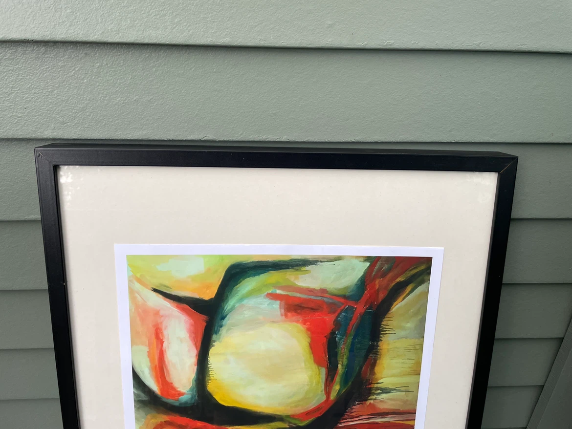 Organic Ember Abstract Expressionist Framed Print - photo 3