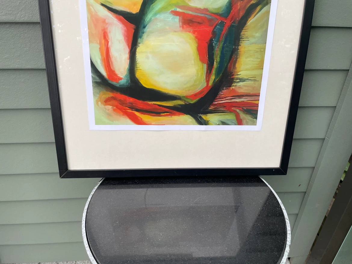Organic Ember Abstract Expressionist Framed Print - photo 4
