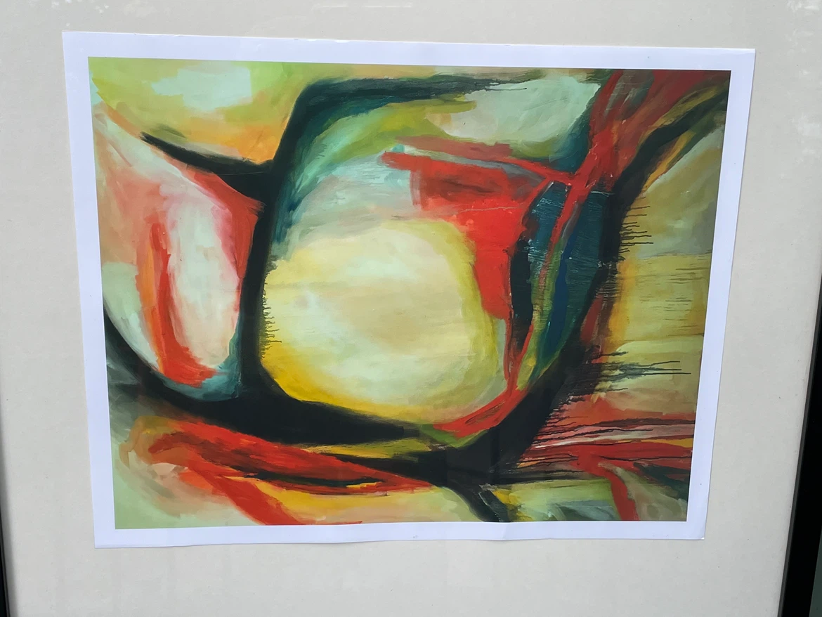 Organic Ember Abstract Expressionist Framed Print - photo 5