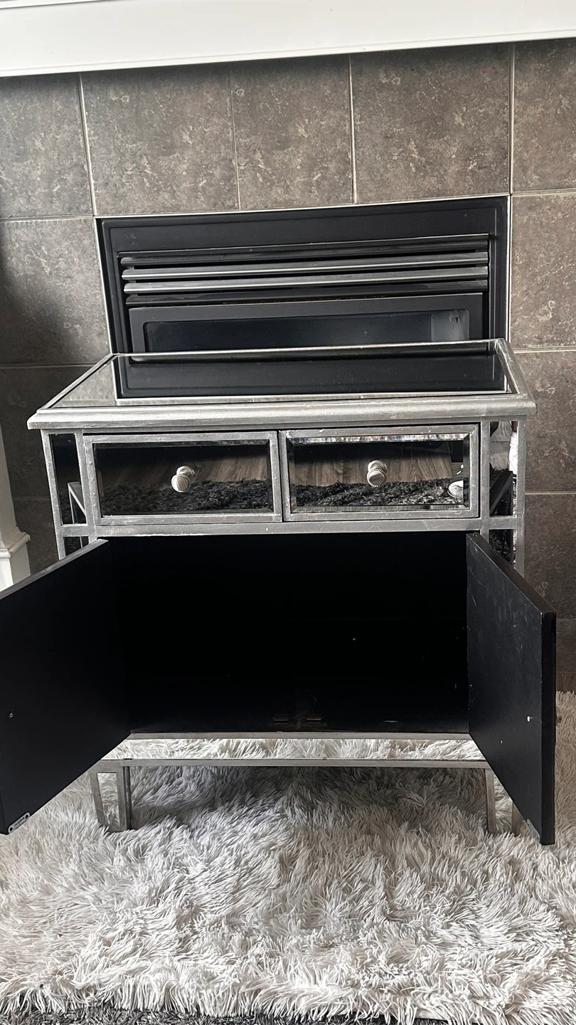 Mirrored Accent Cabinet with 2 Drawers and 2 Doors - photo 4