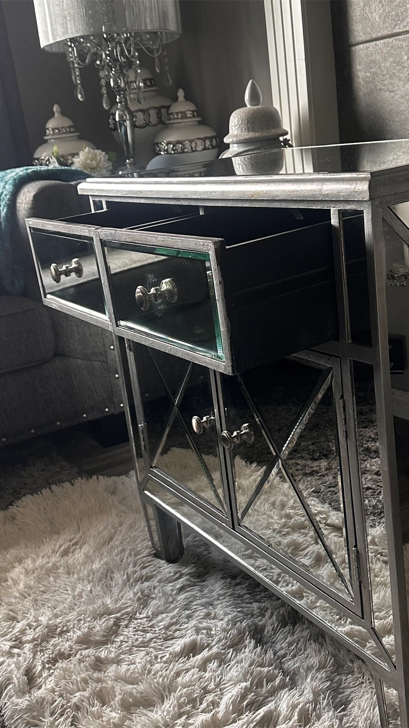 Mirrored Accent Cabinet with 2 Drawers and 2 Doors - photo 5
