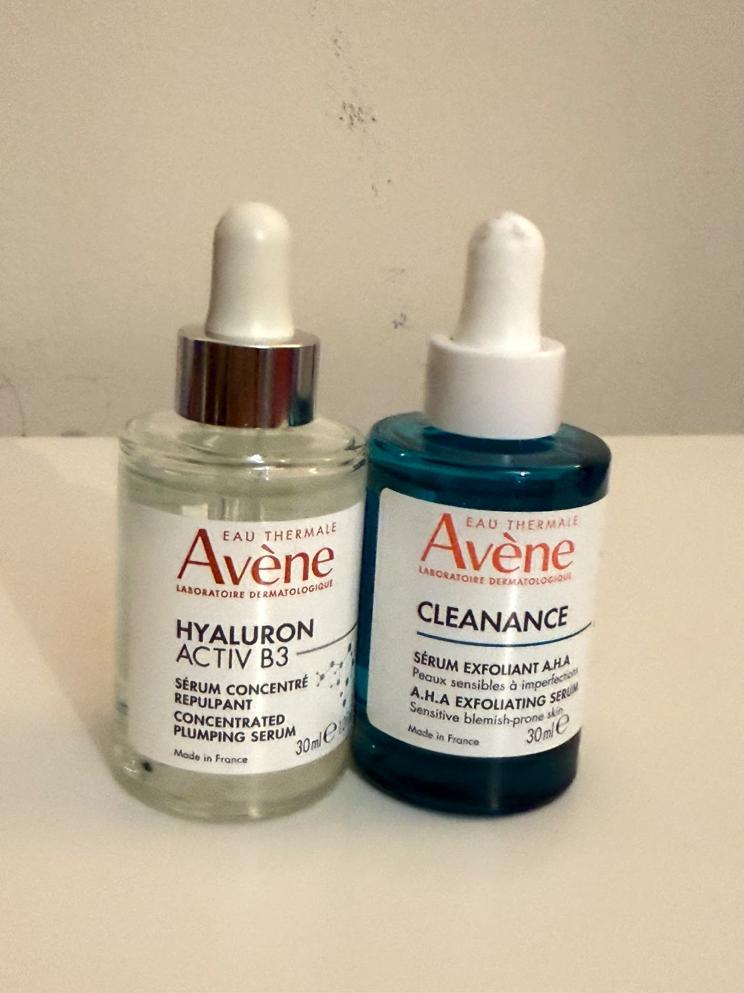 NEW Avène Serum Bundle – Hyaluron Activ B3 + Cleanance AHA