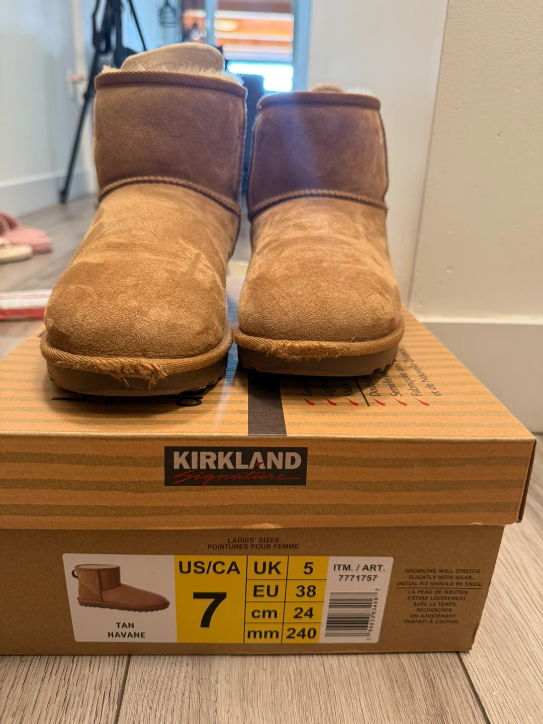 Kirkland Signature Tan Havane Boots Size 7