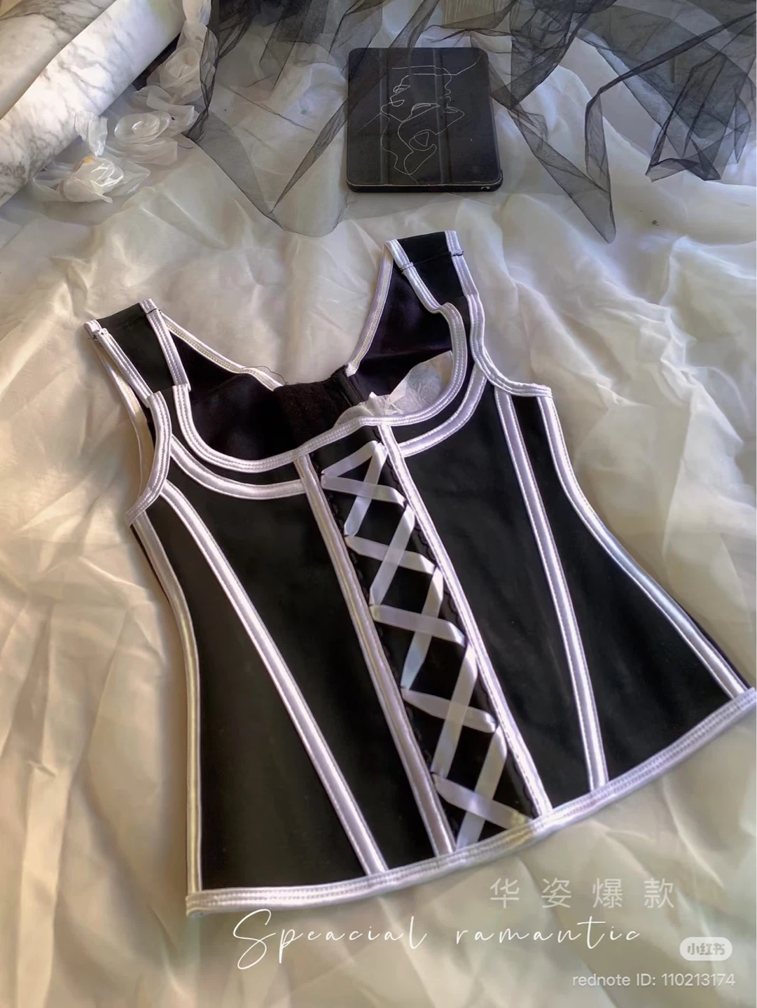 Latex Soft-Boned Push-Up Corset