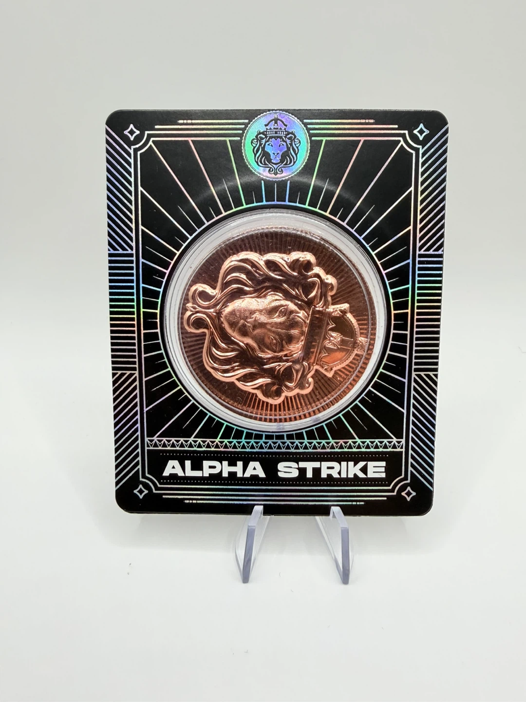 Scottsdale Mint Lion Stacker 1 AVDP oz .999 Fine Copper Round