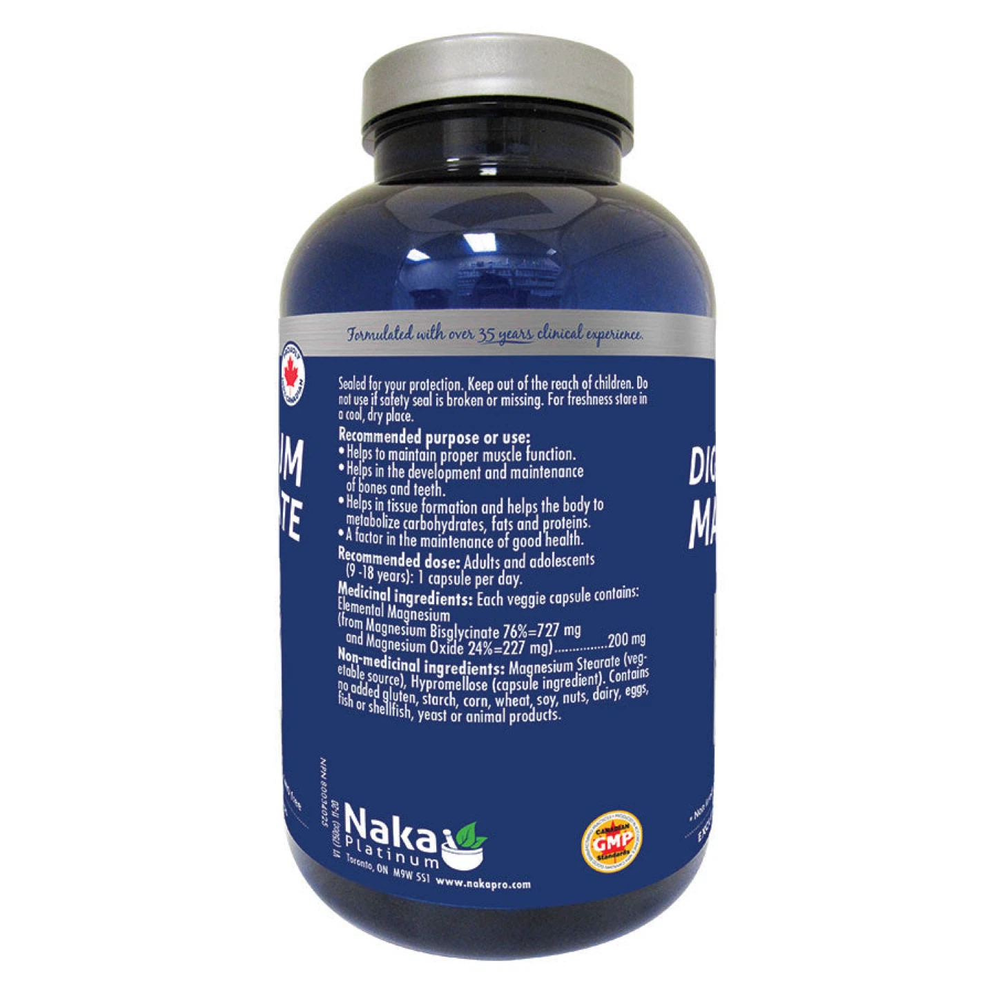 Naka Platinum Magnesium Bisglycinate Complex 200 mg - photo 2
