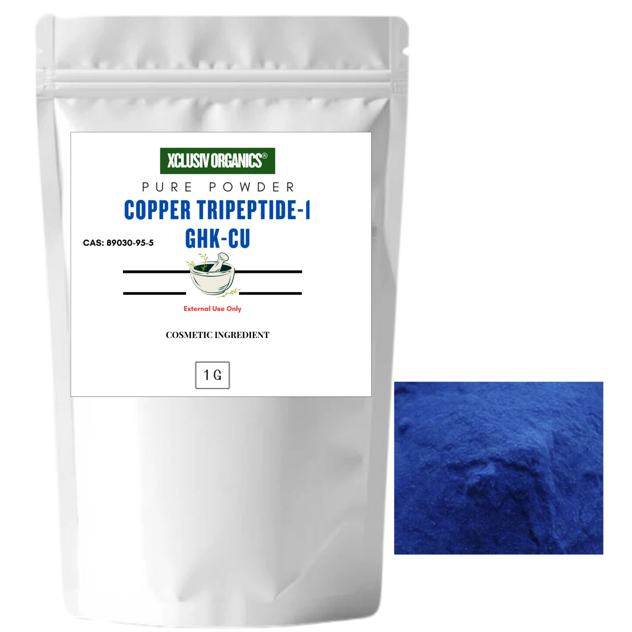 Pure Copper Tripeptide-1 GHK-CU Powder for DIY Skincare