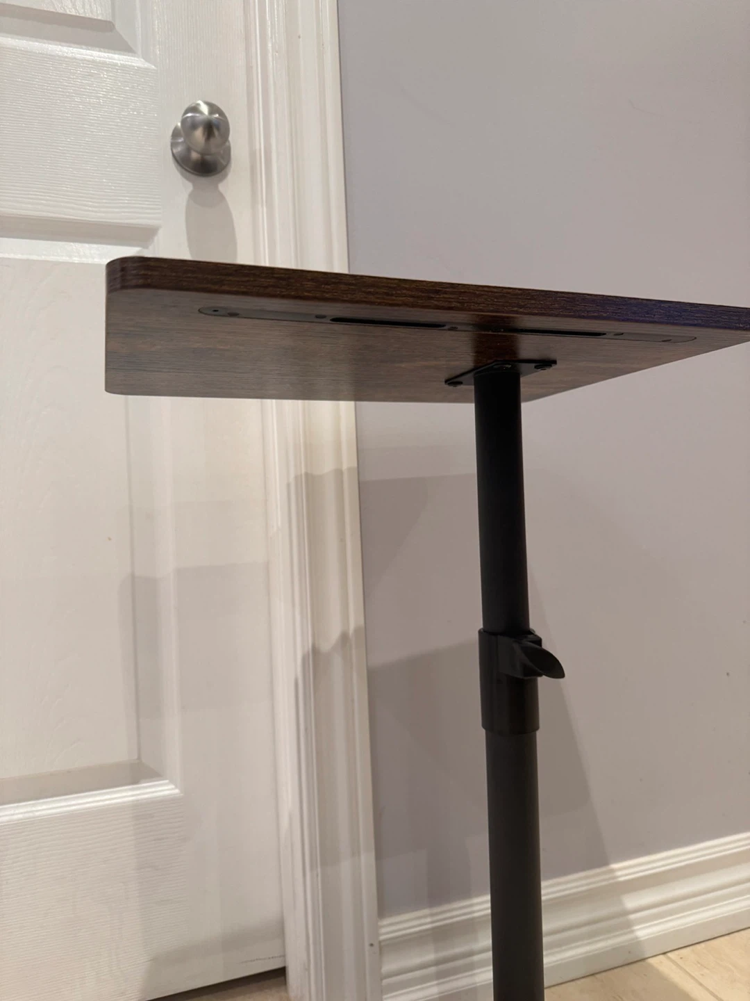 Adjustable Side Table with Wood Top - photo 4