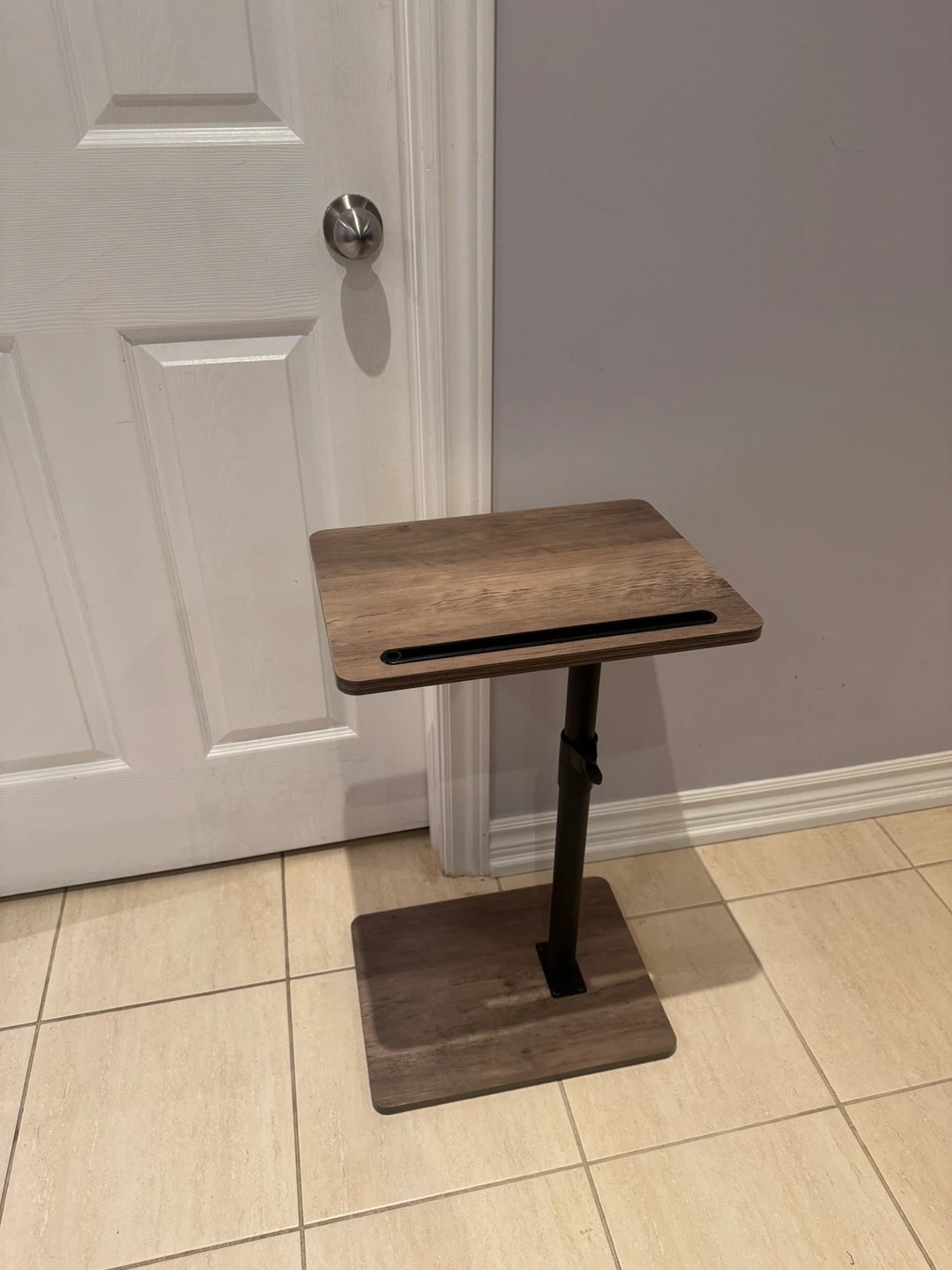 Adjustable C-Table Rolling Cart