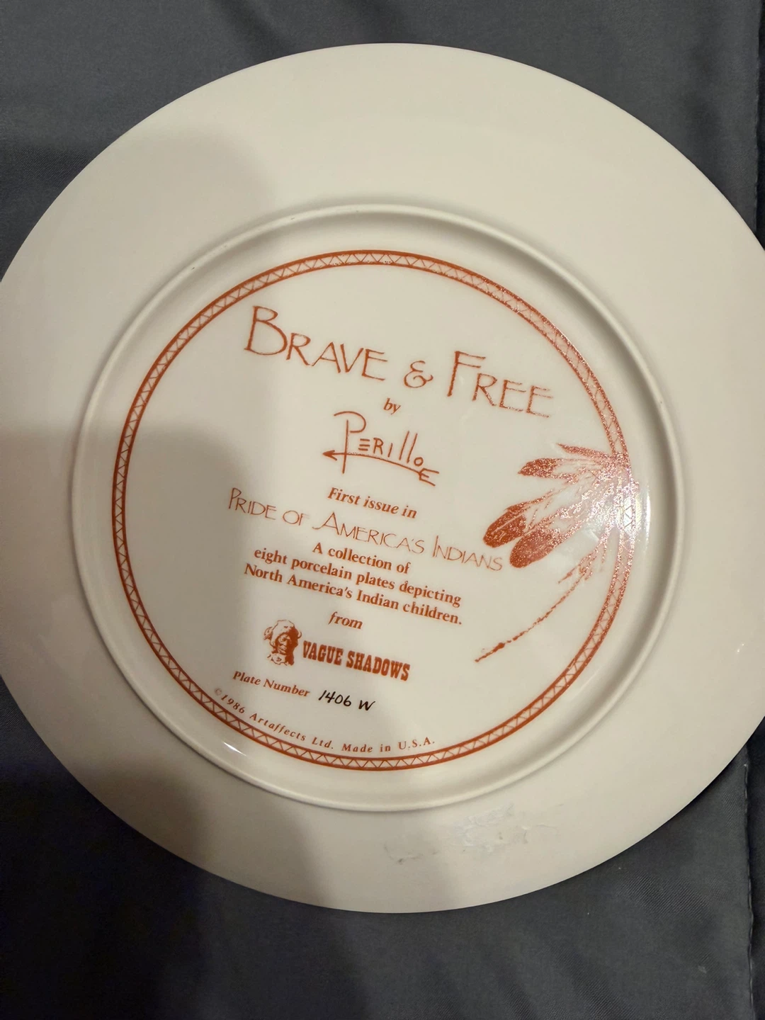 Brave & Free Collection Plate by Perillo - First Issue - photo 2