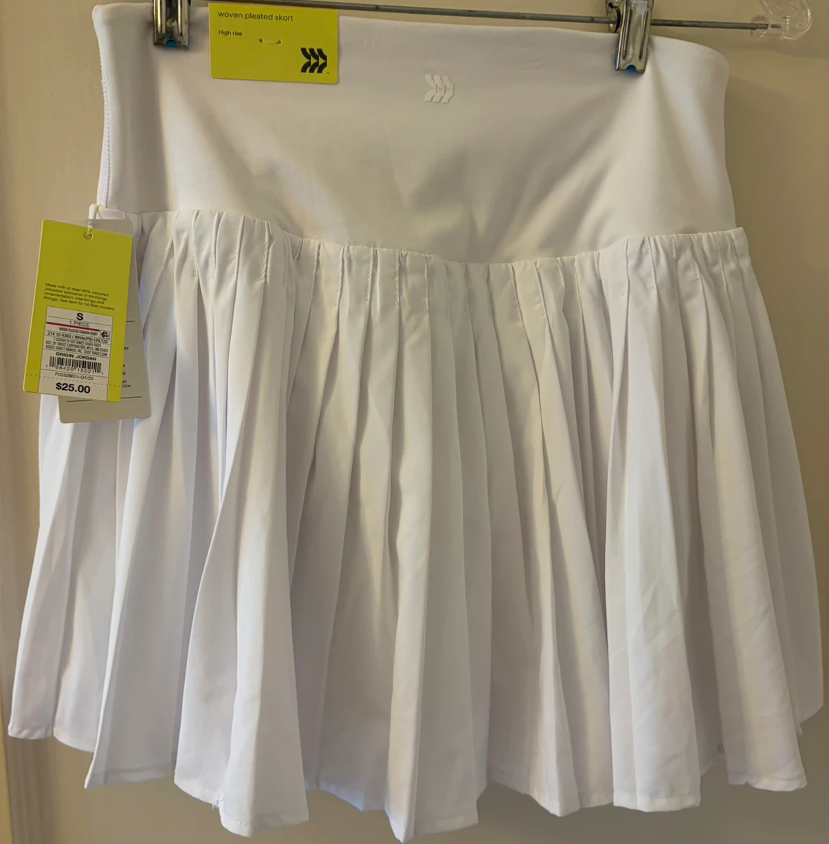 All in Motion Woven Pleated Skirt White Size S - photo 4