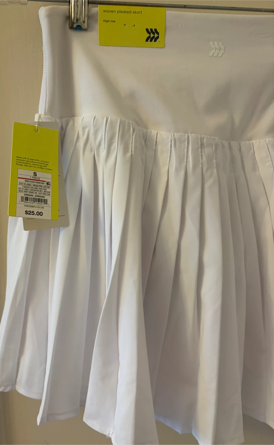All in Motion Woven Pleated Skirt White Size S - photo 5