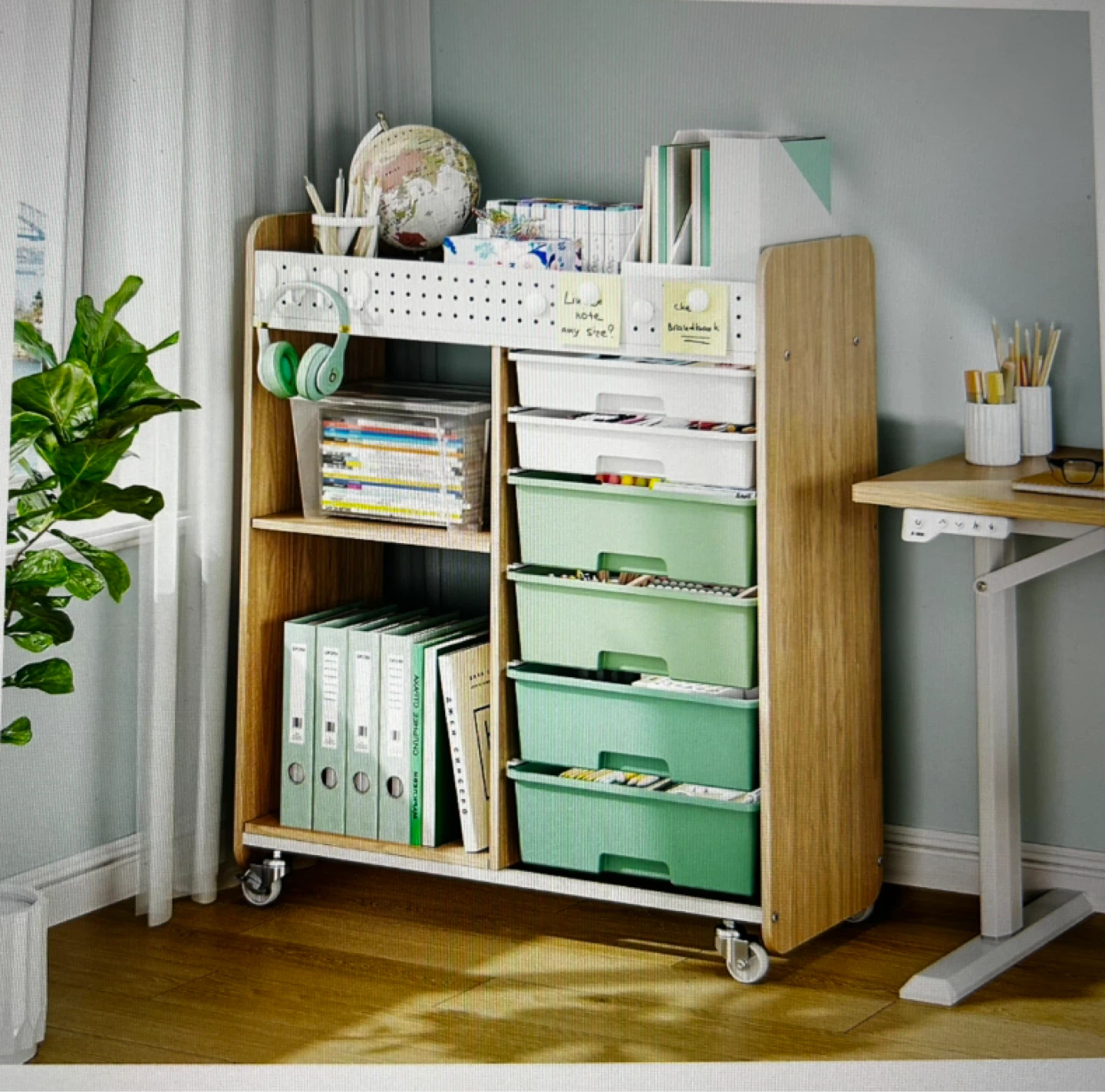 Storage Cart with Pegboard - photo 4