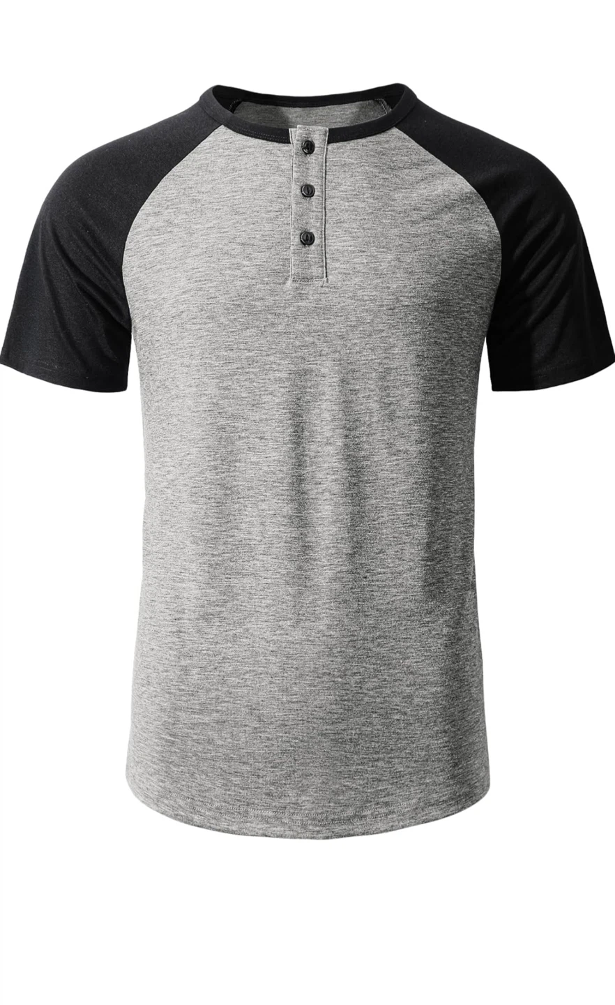 Men's Raglan Henley T-Shirt - photo 4