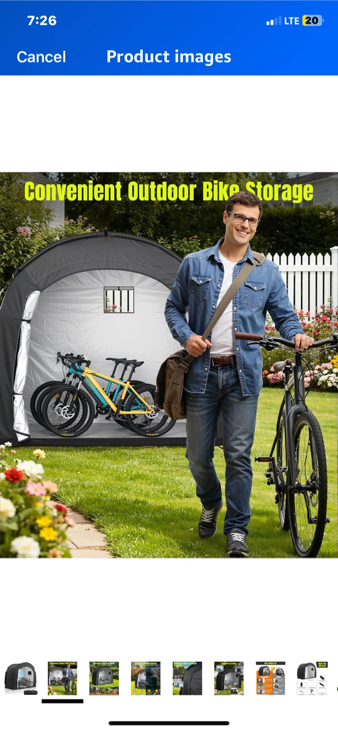 New Housolution Bike Storage Tent Shed for 5 Bikes - photo 2