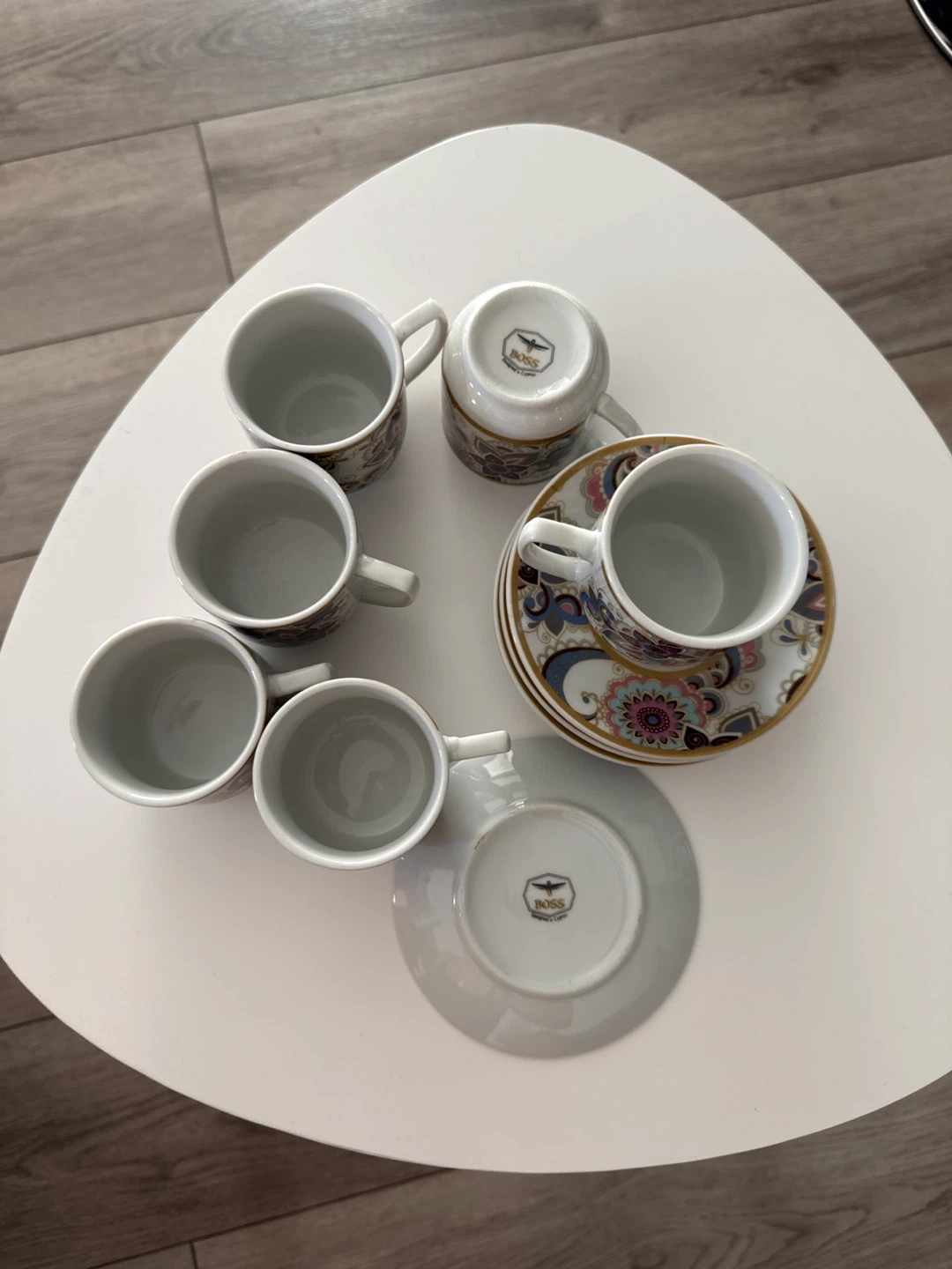BOSS Espresso Cups and Saucers Set