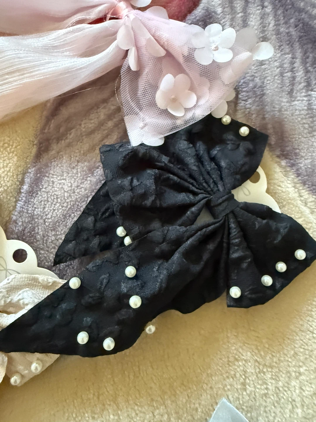 Collection of Satin and Fabric Hair Bows