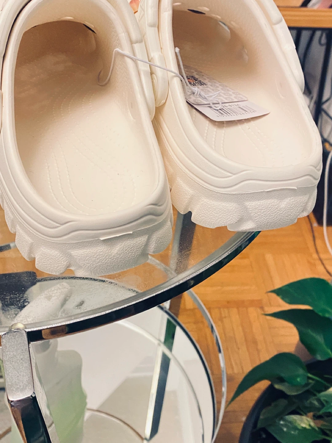 Cream Clog Shoes with Charms - photo 4
