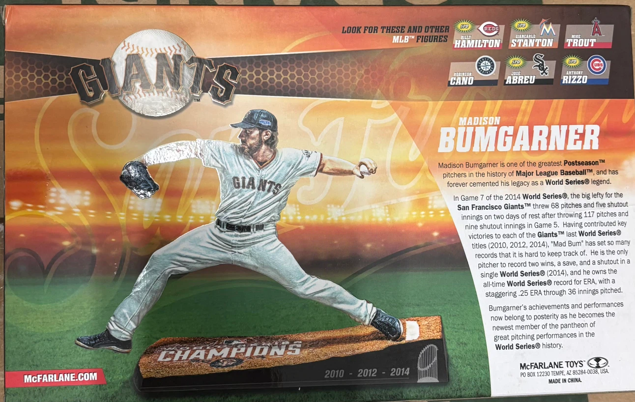 McFarlane Madison Bumgarner Giants World Series Champions Figure - photo 2