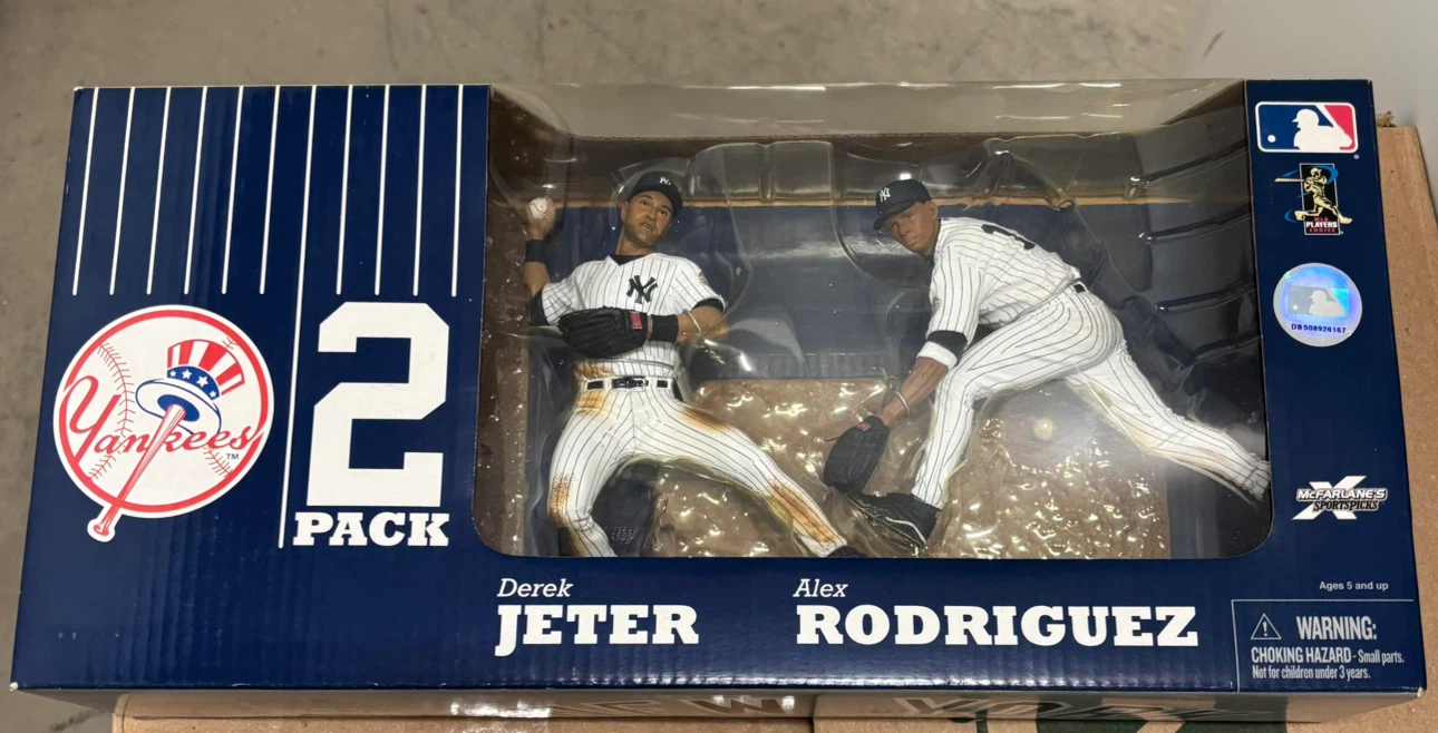 Yankees Derek Jeter Alex Rodriguez 2 Pack McFarlane Toys